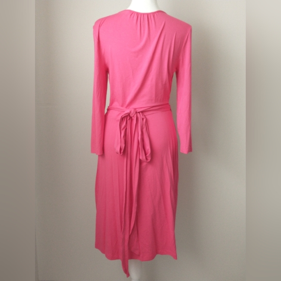 Banana Republic pink jersey knit wrap dress S - Picture 6 of 9